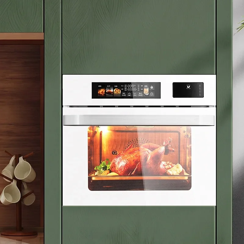 60L Large-Capacity Electric Steam Oven, Single-Door Household Oven, Built-In Baking Oven, Steam/Bake/Air Fryer 220V(Customized) view 6