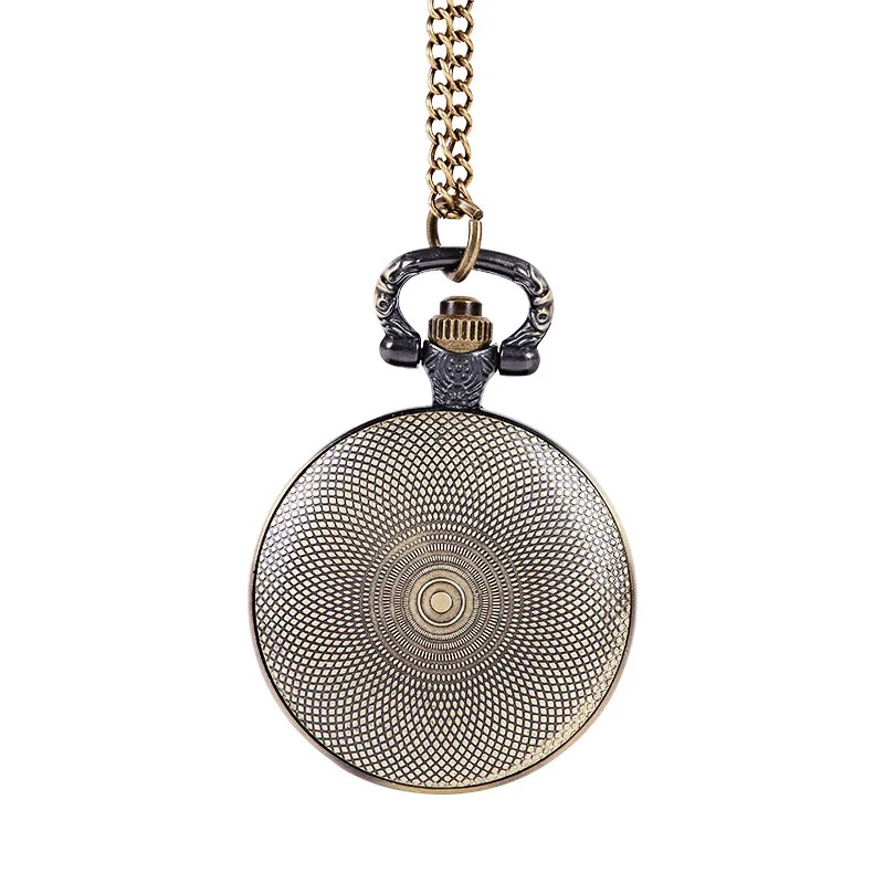 Vintage Cao Cấp Đồng Đen Bạc Màu Mặt Thạch Anh Đồng Hồ Bỏ Túi Cho Nam Nữ Nhỏ Fob Dây Chuyền Vòng Cổ Đồng Hồ Mặt Dây Chuyền Đồng Hồ