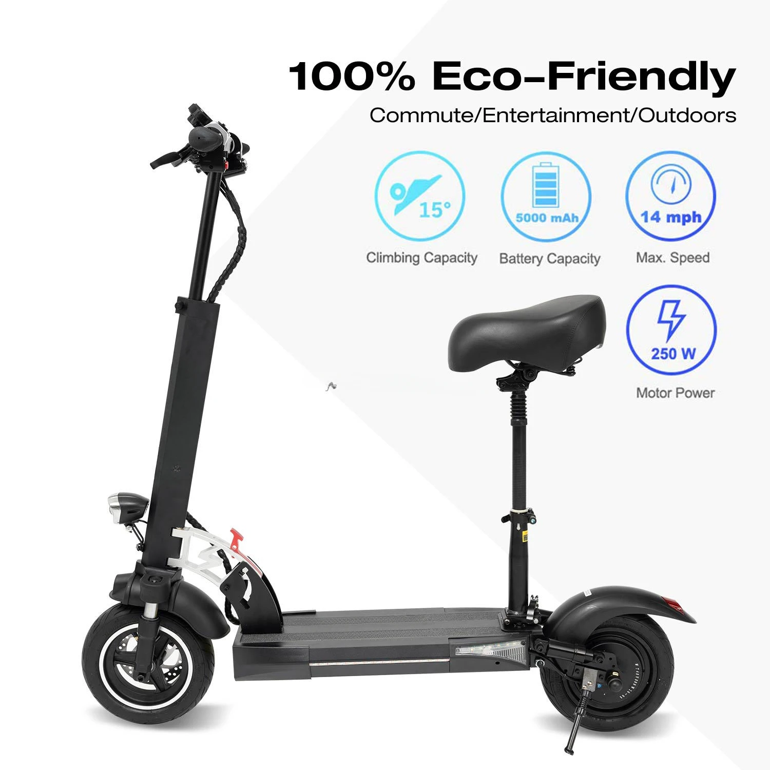 Electric Scooter Escooter for Kids Fast Delivery Mini 10inch Big Capacity 800W