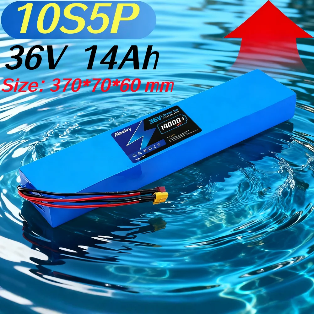 

10S5P 36V 14000mAh 18650 Rechargeable Lithium Battery Pack 500W Power electric scooter Vehicle with BMS.