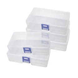 12 Transparent Storage Boxes for Arts and Crafts Parts Small Beads Accessories Storage Boxes