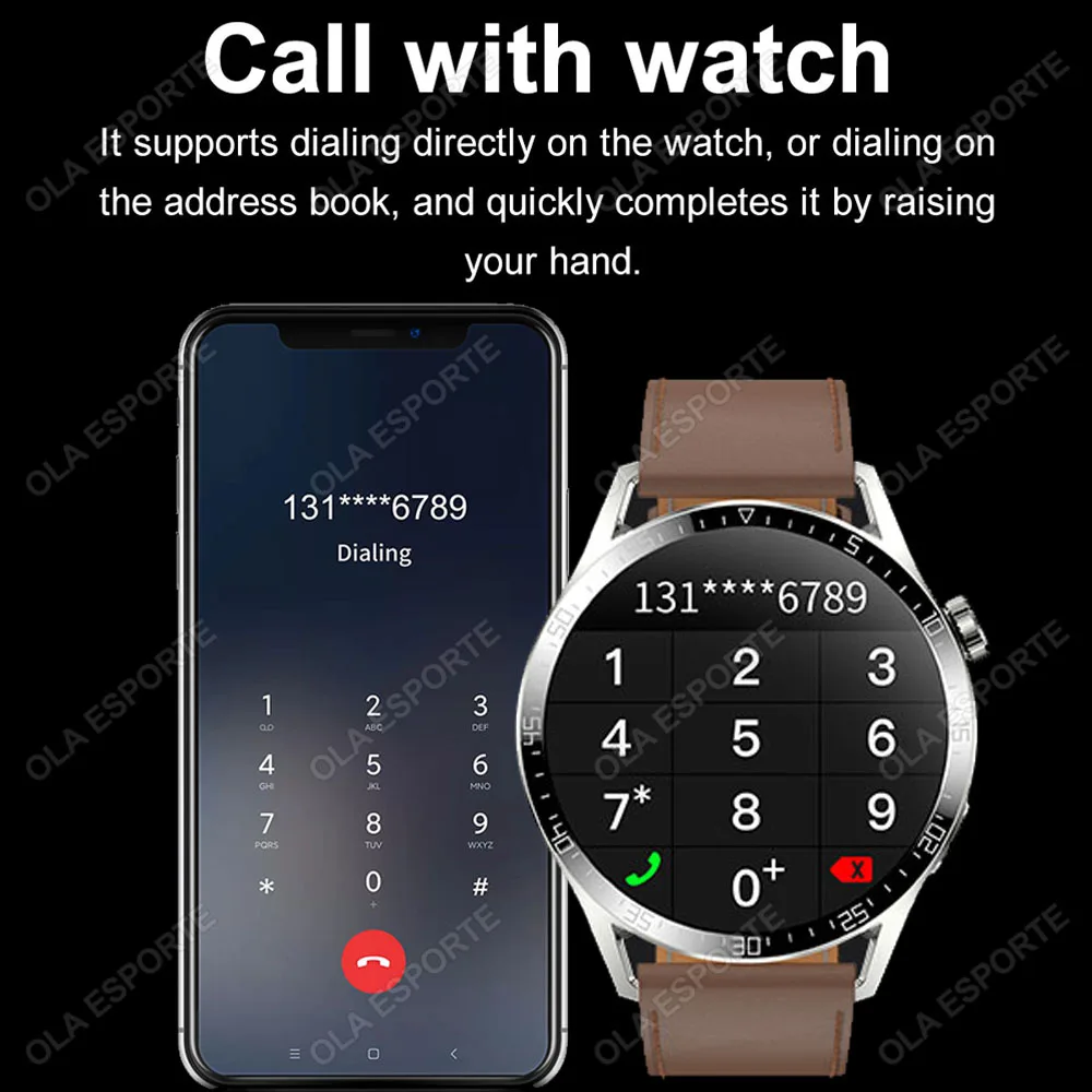 Smart Watch Men Watch 5 Pro AMOLED HD Screen Bluetooth Call GPS Tracker NFC Heart Rate Sports Waterproof Smart Watches 2025 New