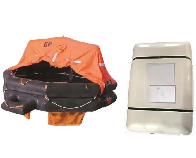 Giubbotto di salvataggio per zattera di salvataggio per yacht gonfiabile da 6 uomini con accessori