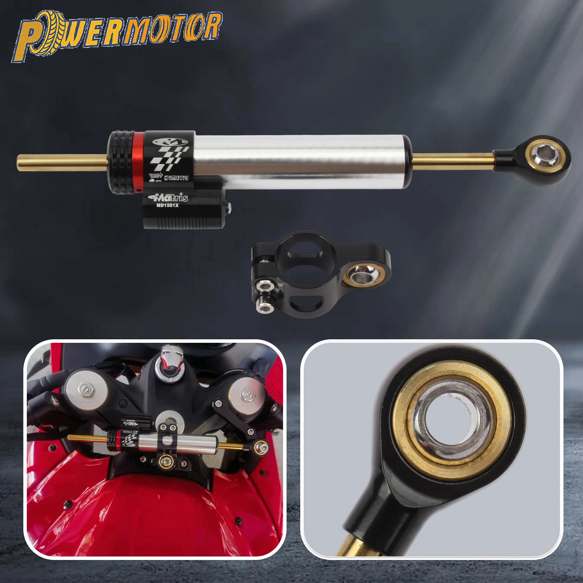 

For YAMAHA Motorcycle Steering Damper Bracket Stabilizer Support MT 09 MT09 SP 2021 2022 2023 CNC Aluminum Universal Accessories