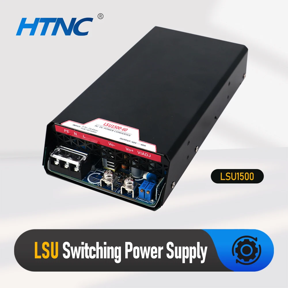 

1500w Power Supply AC 180-264V Output DC 60v 25A Industrial DIN Power 1.5kw 50/60HZ