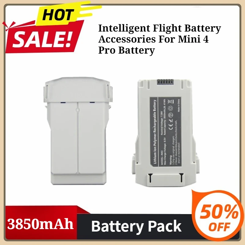

Intelligent Flight Battery Accessories for Mini 4 Pro Battery 3850mAh with A 45 Minute Flight Time Compatible Mini 3 Pro Series