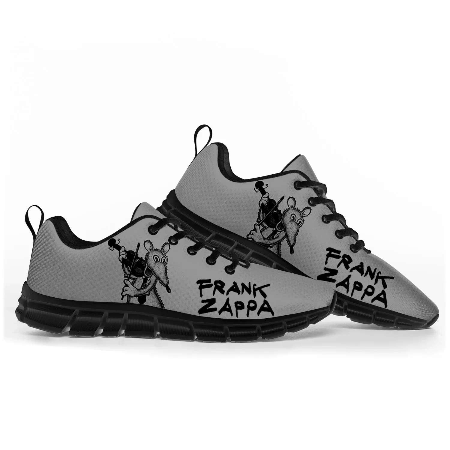 Frank Zappa Musicista rock Scarpe sportive Uomo Donna Adolescente Bambini Bambini Sneakers Casual Scarpe personalizzate di alta qualità per coppie Nero