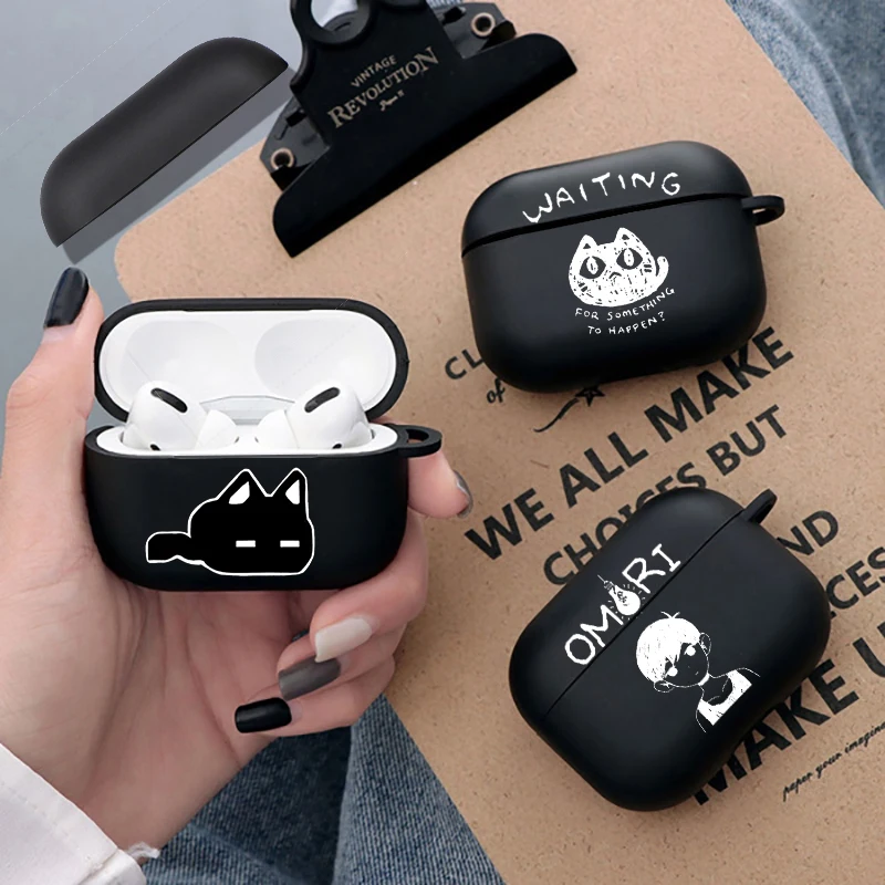 Omori Sunny Airpods Case for Airpods 1 2 3 Pro Pro2 2022 Game Basil Soft Earphone Air Pods Covers Anime Cartoon Funda Couque