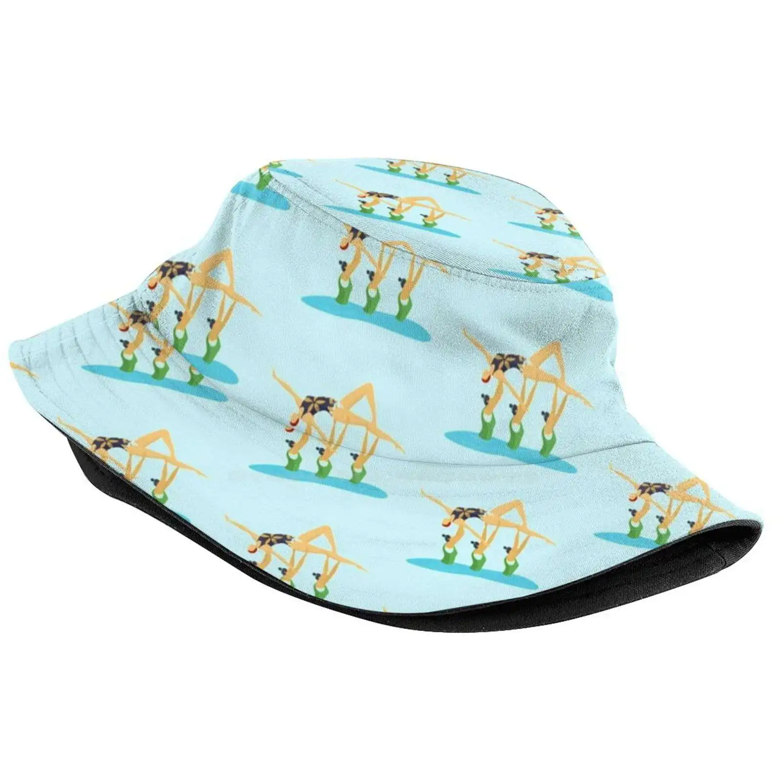 Synchronized Swimming Team. - Artistic Swimming Sun Cap Fisherman Hat Bucket Hats Synchronized Swimming Pink Artistic Swimming