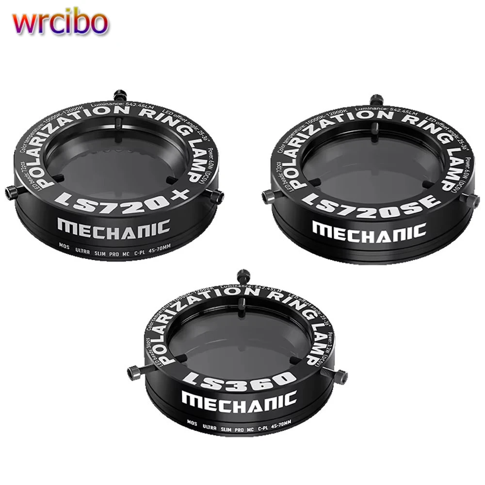

MECHANIC LS360 LS720 Кольцевая лампа для микроскопа Поляризованная кольцевая лампа устраняет отражение для пайки Ремонт Стереомикроскопы