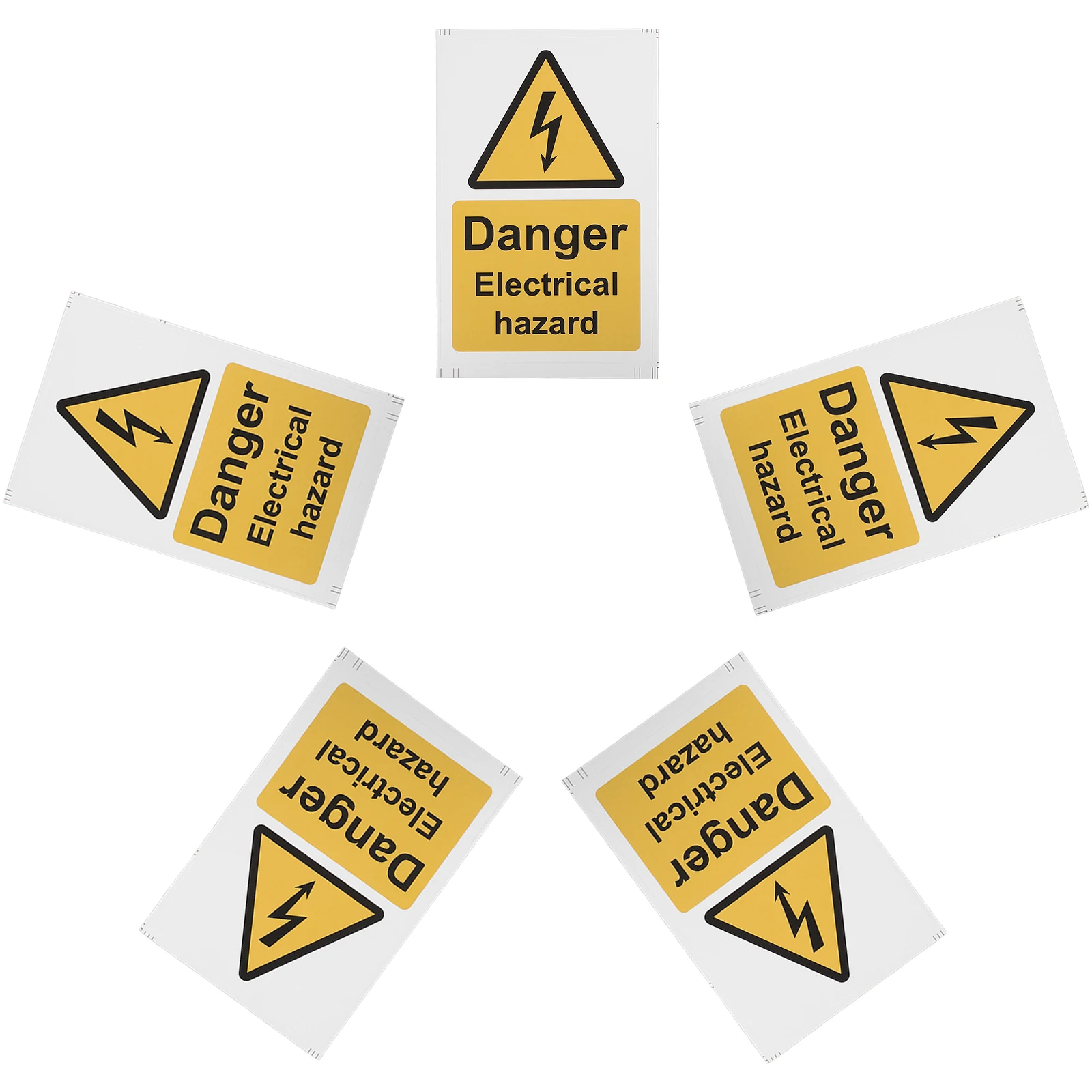 

5PCS Safety Stickers No Smoking Signs for Vehicles Creative Decals Car Warning Vinyl Wall Notice Folder Labels