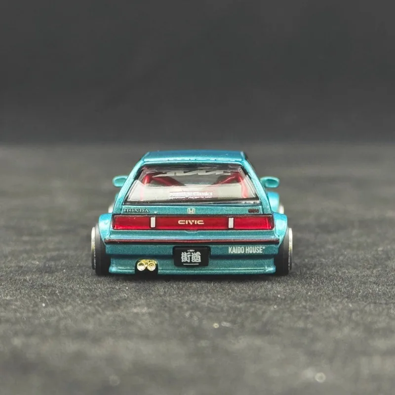 MINIGT Diecast 1/64 escala Honda aleación modelo coches Honda Civic EF 12 #   Vehículos de juego de juguete para niños, caja original de regalo