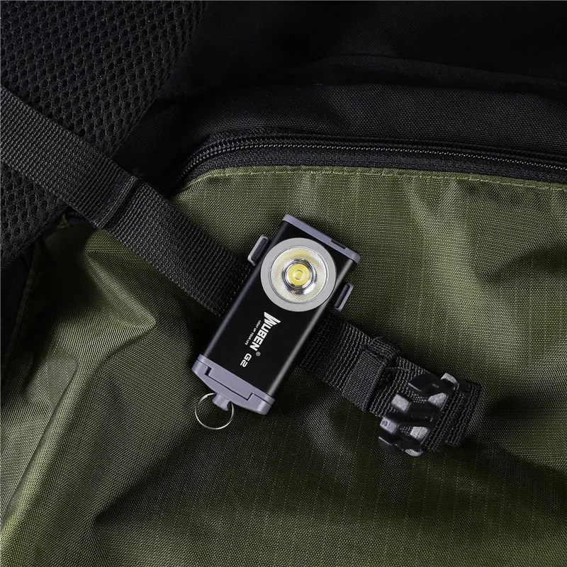 WUBEN G2 Type-C Rechargeable Keychain Light 500Lumens Beam Distance 47Meters Built in battery Magnetic tail Mini Flashlight