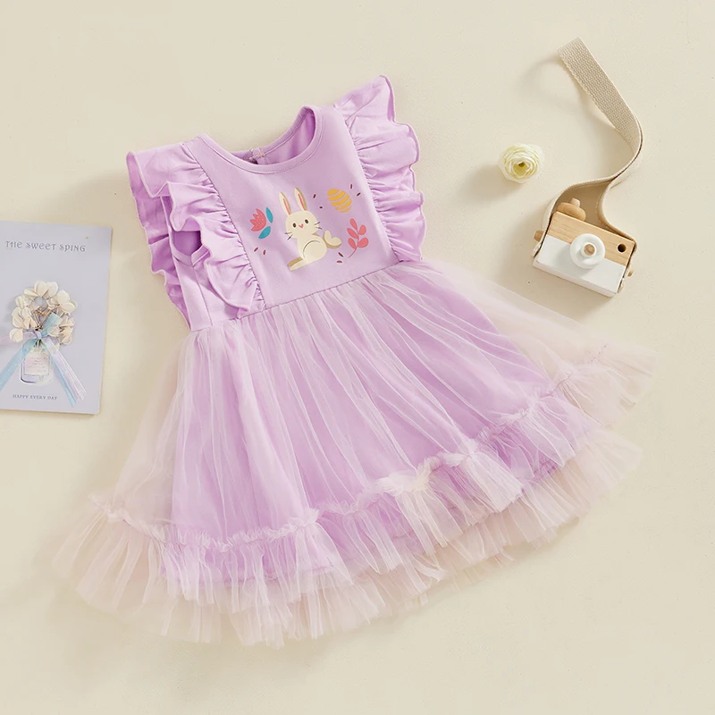 

Тюлевое платье принцессы без рукавов с цветочным принтом для маленьких девочек на день рождения, очаровательный летний наряд с бантом