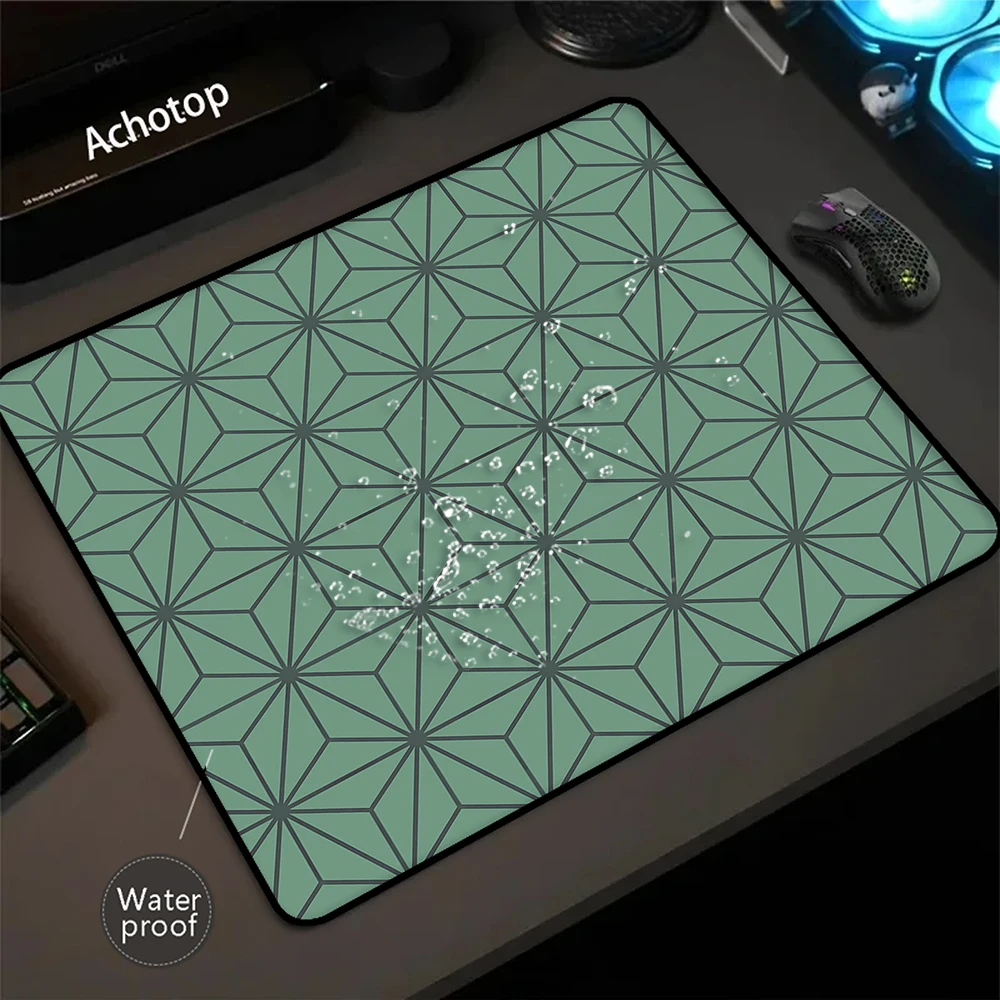 

Gaming Asanoha Mousepad Waterproof Mouse Pad Computer Mousemat Large Geometric Rubber Mouse Mat Desk Pad 400x450mm Keyboard Mats