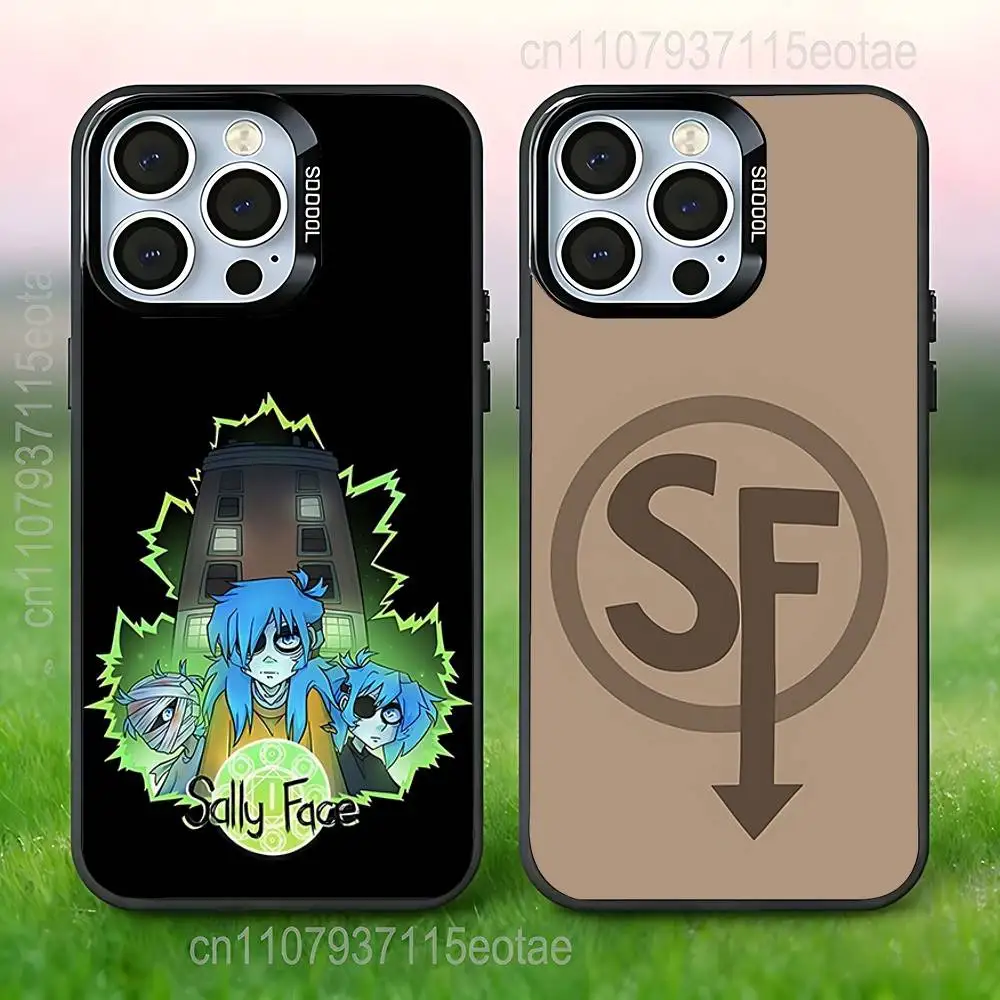 

Game S-Sally Face Phone Case For iPhone 17,16,15,14,13,12,11,Pro,Max,Plus,E,Air,Mini Black IMD Cover