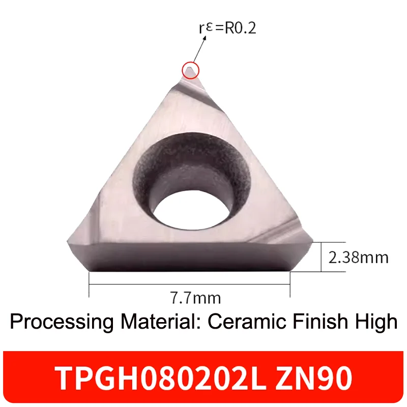 GULING 10PCS Boring Cutter TPGH TPGT 080202 04L CNC Milling Machine Set Precision Small Hole Boring Cutter Turning Inserts