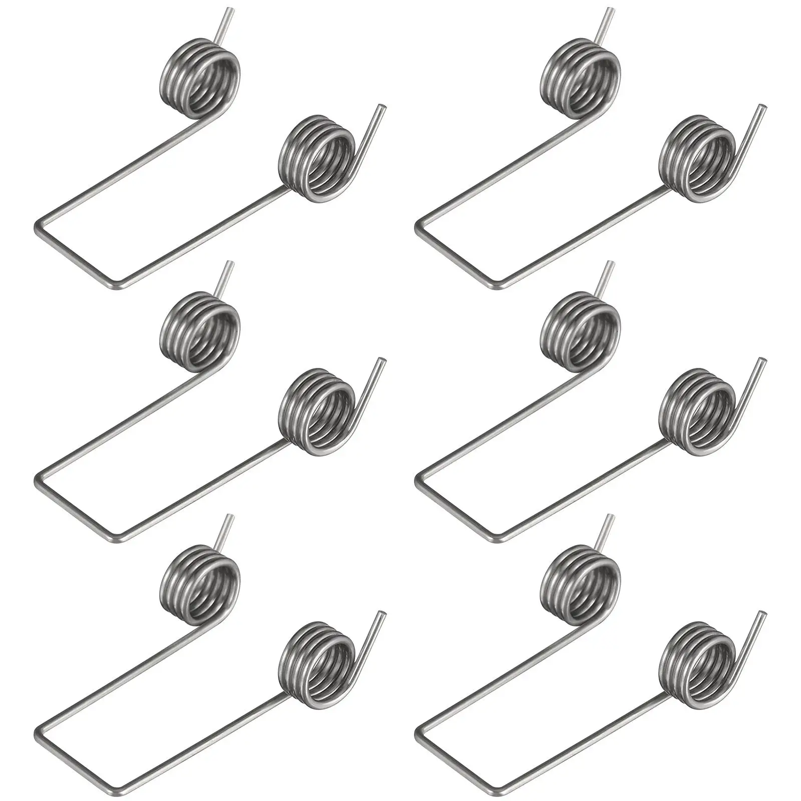 

6 Pcs Torsional Spring Accessories Trash Can Lid Replacement Wire Springs Stainless Steel Compatible Storage Bucket