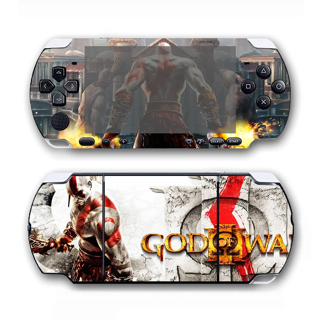 ملصق حماية من الجلد من God of War لغطاء لاصق PSP3000 PSP 3000