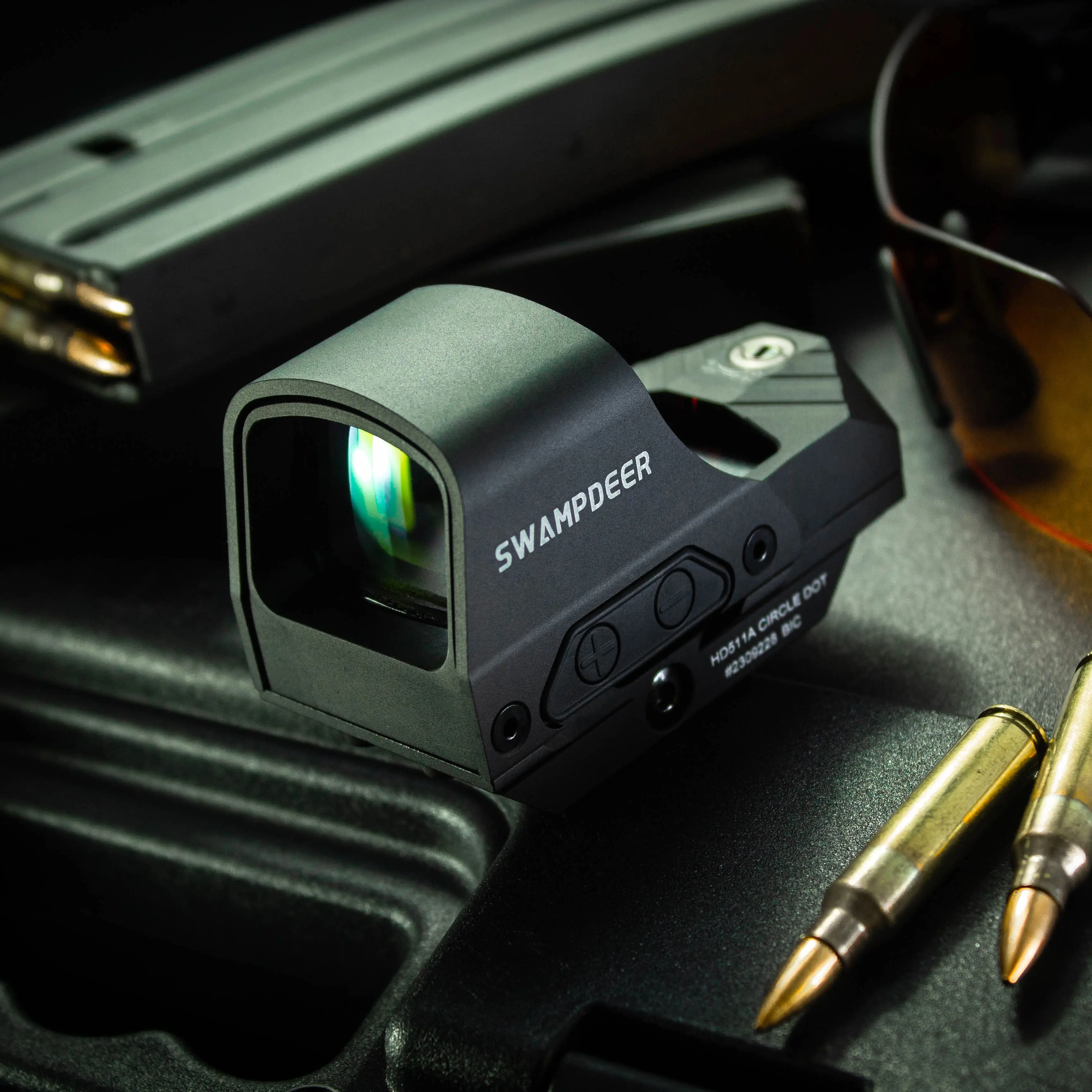 

SWAMP DEER HD 511A Red Dot Sight Tactical Scope Collimator Hunting Reflex Optic Waterproof Airsoft Riflescope