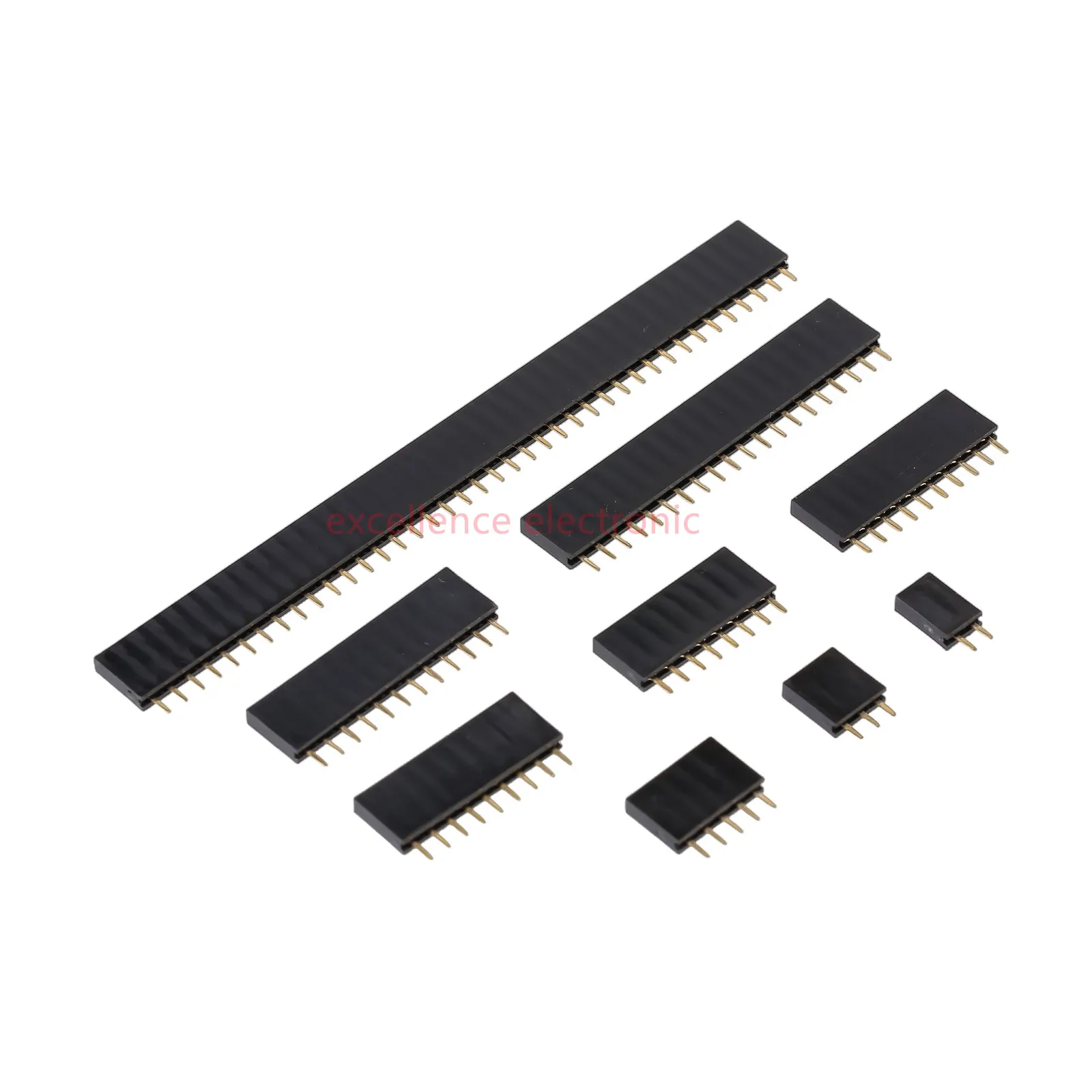 

10 Pieces Single Row Pin Female Header Socket Pitch 2.54mm 1*2p 3p 4p 5p 6p 7p 8p 9p 10p 12p 14p 16p 20p 40 Pin Connector