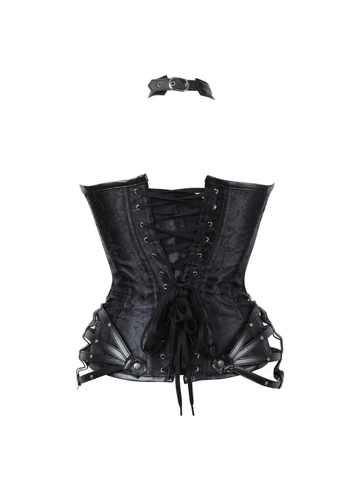 

Pinkfun Vintage Court St Готический Панк Sle Fibone Корсет Пояс Топ Женский Faion Commute ort Sve