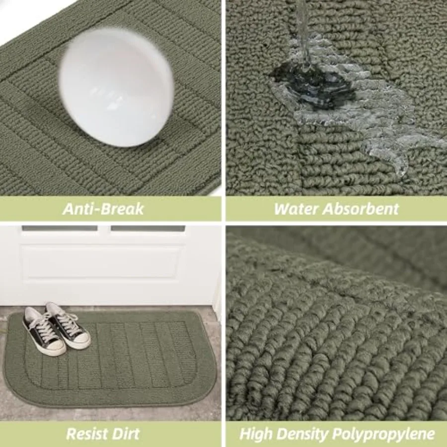 30x18 بوصة المطبخ البساط حصيرة دائم المطبخ السجاد عدم الانزلاق قابل للغسل ماصة المطبخ الحصير للأرضية الأوساخ مقاومة نصف دائري كي #6