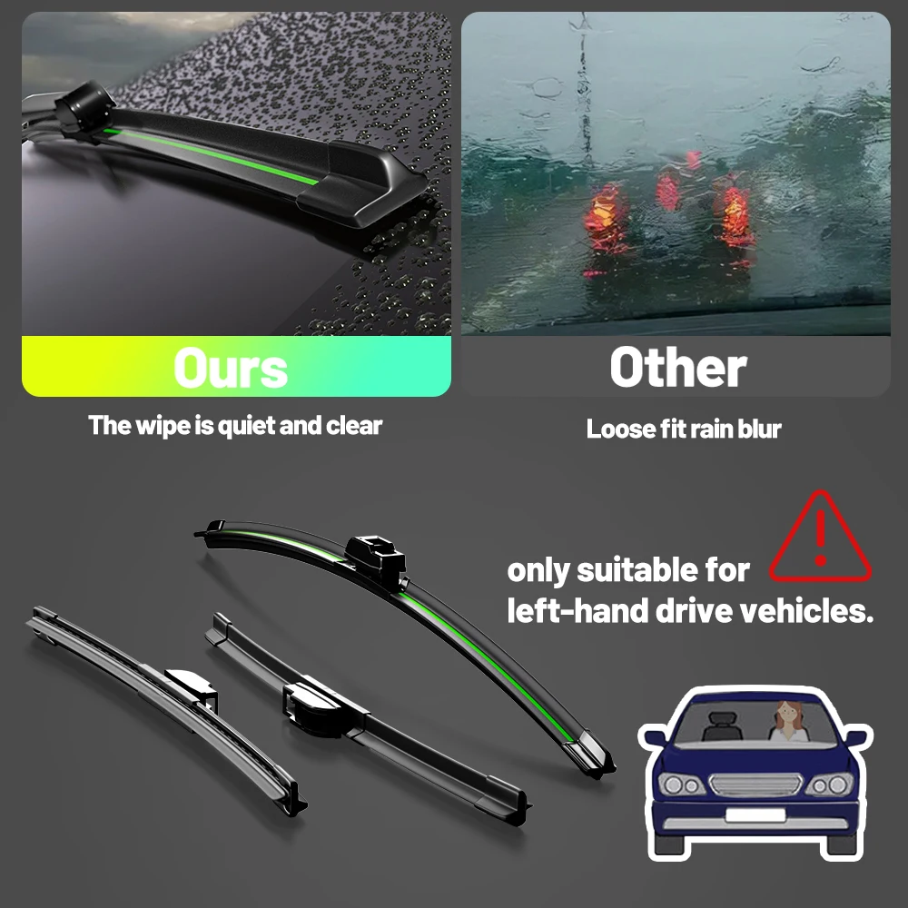 For Porsche Panamera 970 971 2009-2019 2pcs Front Windshield Wiper Blades Windscreen Window Accessories 2010 2012 2013 2016 2017