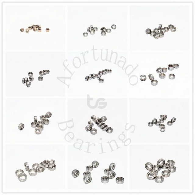 10 sztuk miniaturowych metalowych uszczelnionych łożysk ze stali chromowanej MR62ZZ MR72ZZ MR83ZZ MR93ZZ MR94ZZ MR104ZZ MR115ZZ MR126ZZ