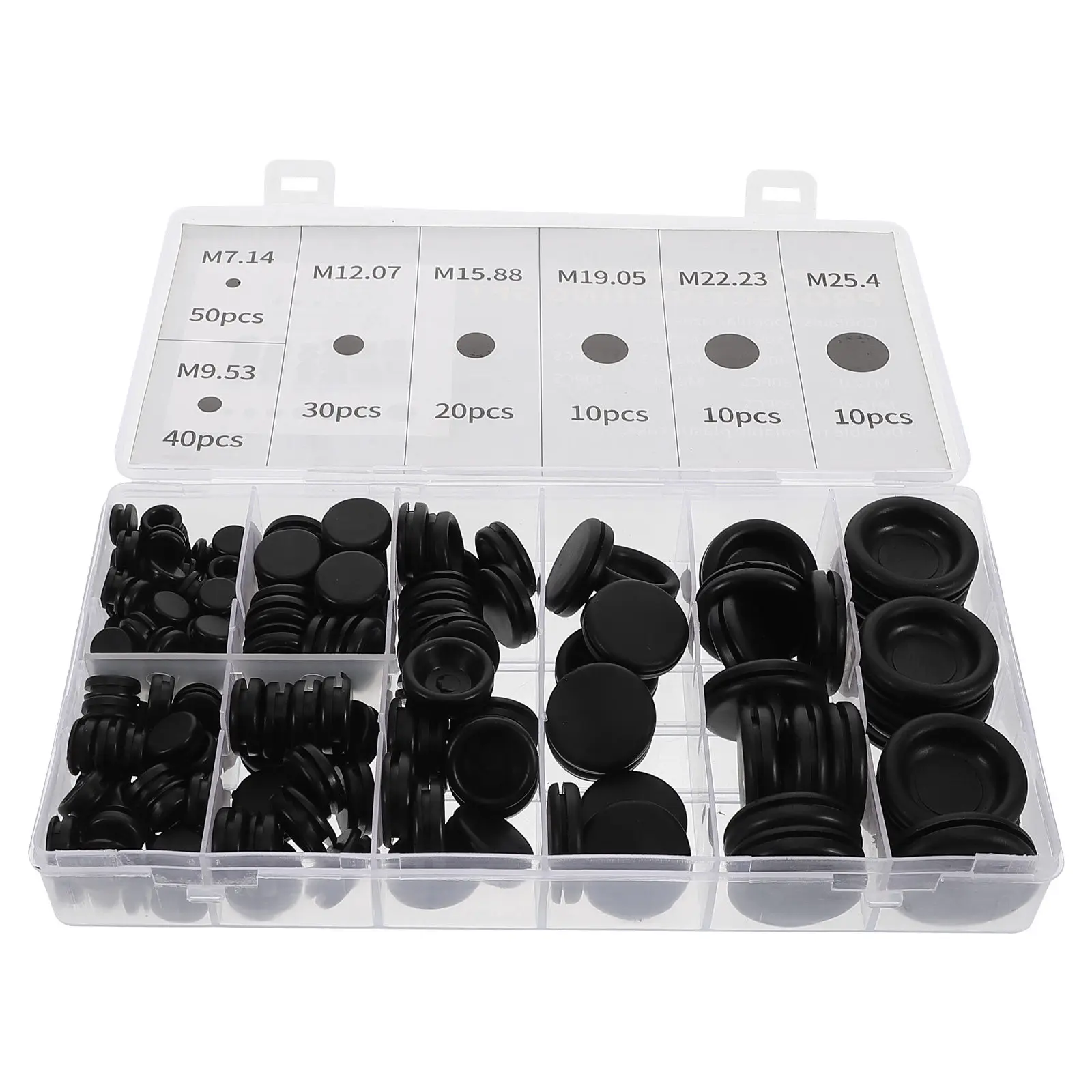Wire Cable Sleeve Tubing Heat Electrical Shrink Halloween Christmas Automotive Rubber Grommets Electrical Box Grommet 170Pcs