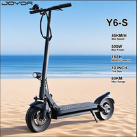 JOYOR Y6-S Foldable Adult Electric Scooter E-Scooter 45 KM/H Electric Kick Scooter 500W Skateboards 48V 18Ah Kickboard 10\