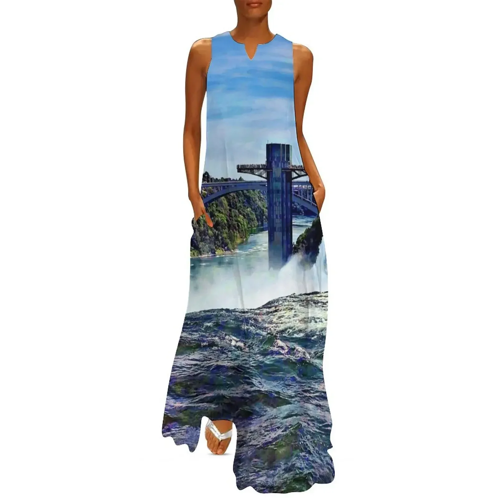 

Niagara Falls NY - Prospect Point Observation Tower Long Dress summer women's suit elegant dresses plus sizes Dress