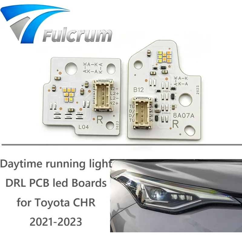 Daytime Running Light DRL PCB LED Boards for Toyota CHR 2021-2023 Daytime Running Boards Turn Signal Light Led Boards