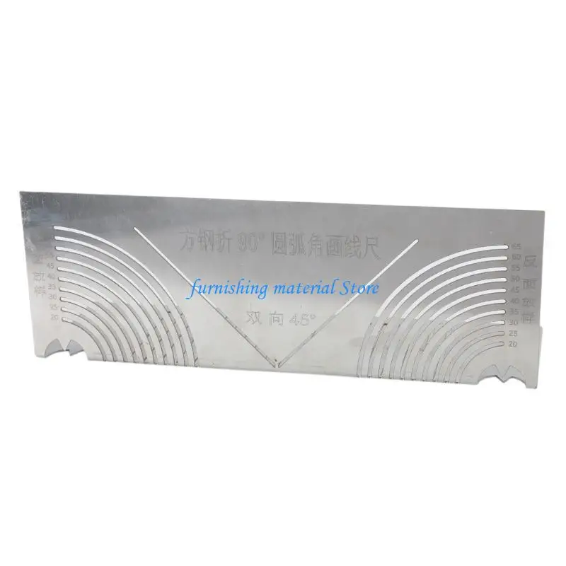 Tubo cuadrado Y5GD Multifunción Multifunción Redera redondeada Regla dibujo Regla REDERA Herramienta dibujo