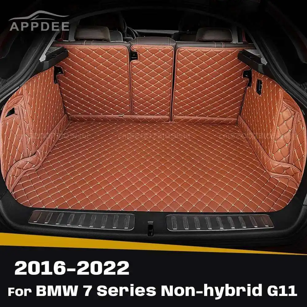 

Для BMW серии 7, негибридный G11 2016-2022 21 20 19 18 17, автоматический коврик для багажника с полным покрытием, автомобильный грузовой вкладыш, аксессуары для интерьера
