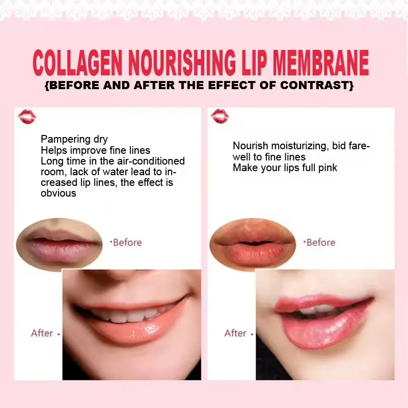 10pcs BIOAQUA Crystal Collagen Lip Mask Moisturizing Plump Lips Gel Masks Nourishing Hydrating Lip Plumper Lips Skin Care view 3