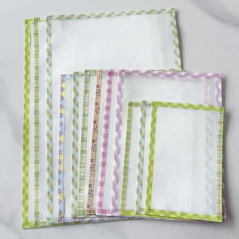 1Pcs Handmade Perler Beads Baking Cloth Edge-stitched Transparent Iron-on Mat DIY Accessories Perler Beadsheat-resistant Paper