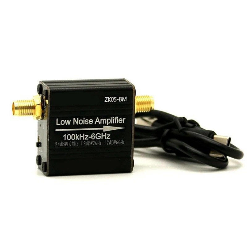 LNA RF Power Preamplifier Module 100Khz-6Ghz/10Ghz 20Db High Gain LNA Low Noise Amplifier ZK05-BM