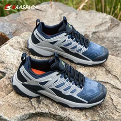 Baasploa Men Outdoor Sneakers Fashion Waterproof Hiking Shoes for Men Anti-Skid Wear-Resistant New Male Shoes Free Shipping