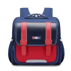 New Elementary Students Horizontal Schoolbag England Style Lightweight Kids Cute Backpack Large-capacity Waterproof School Bags