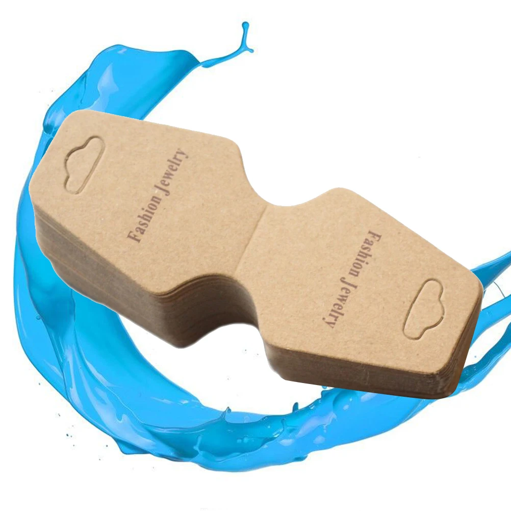 100 Pcs Kraft Paper Packaging Short Message Tags Name Price Labels Party Gift Natural