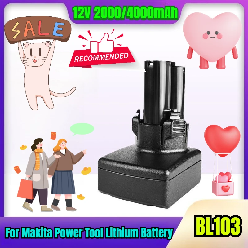 

12V 2000/4000mAh for Makita BL103 Power Tool Lithium Battery