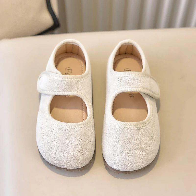 2026 Spring Autumn New Korean Children's Mary Jane Shoes Girls' Frosted Soft Soled Princess Shoes Super Soft Comfortable Sandal