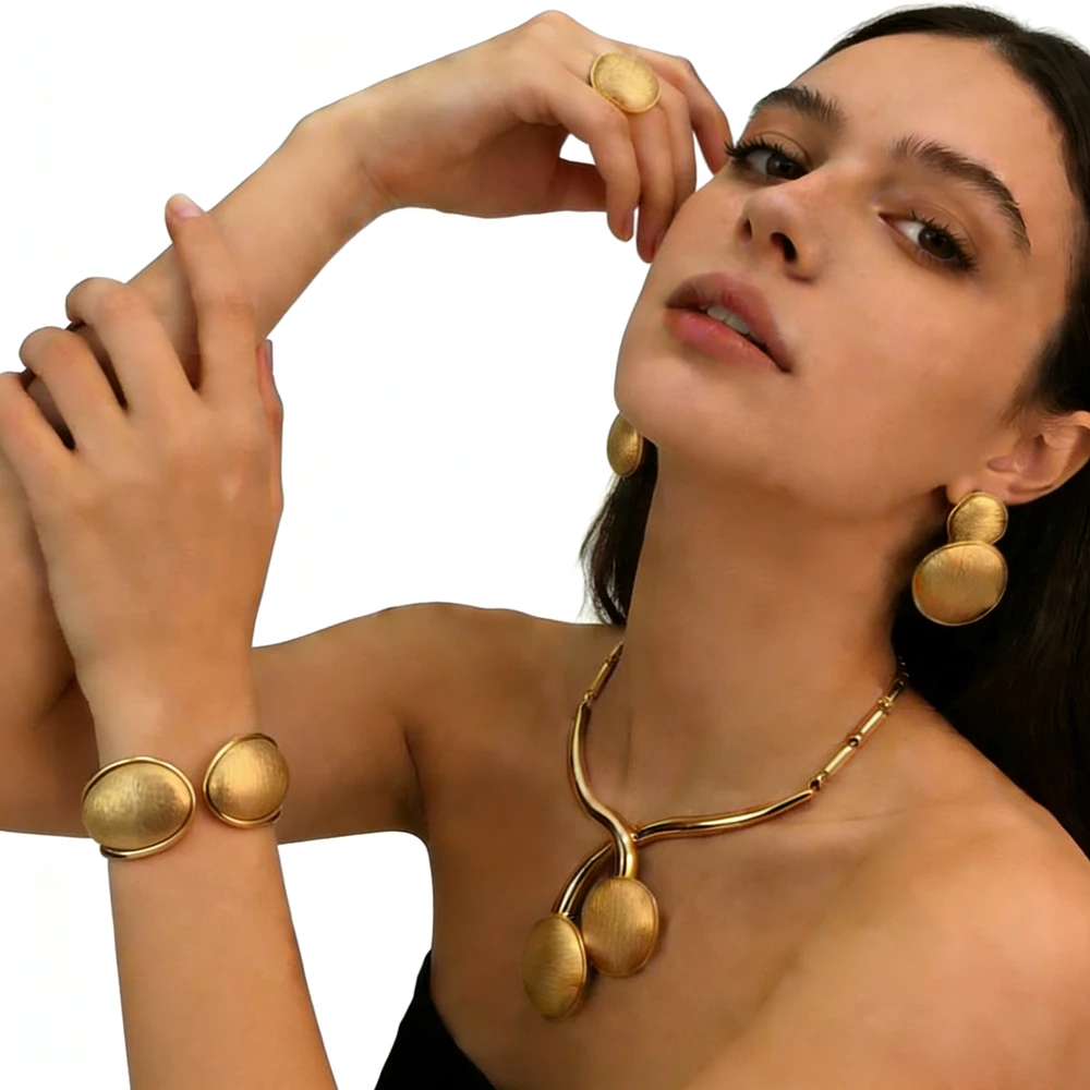 

Latest Brazilian Exquisite Handmade Beautiful Necklace Wedding Party Accessories Fashion Women Jewelry Set FHK17232