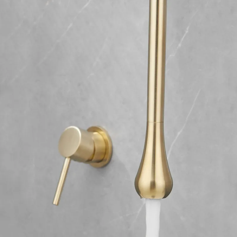 In-Wall Basin Faucet with Concealed Installment for Ceiling and Wall