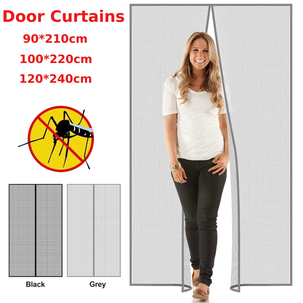 90*210 cm/100*220 cm/120*240 cm Schermo magnetico Porta Maglia Anti Mosquito Fly Tende Tende per porte Maglia per porta d'ingresso a mani libere