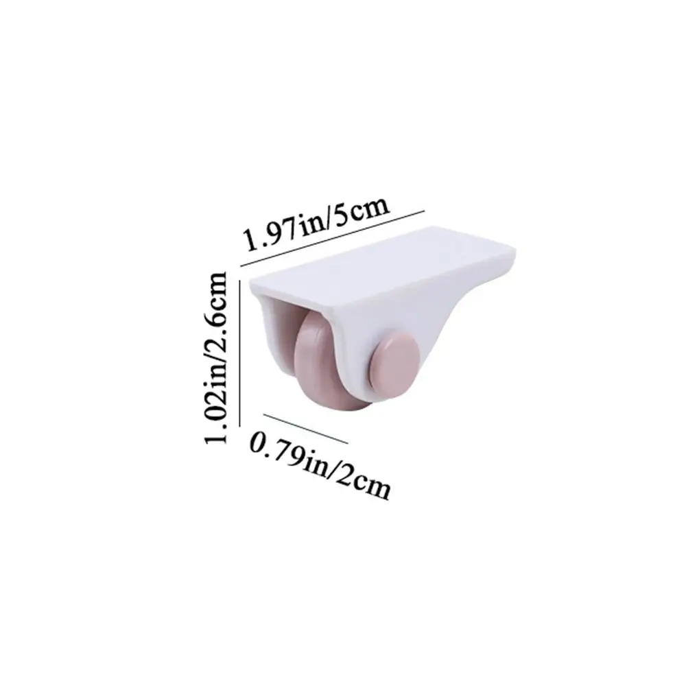 4 قطعة 2 ألوان الأثاث عجلات اتجاهية ذاتية اللصق يمكن ارتداؤها صندوق تخزين أسفل العجلات البلاستيكية تتحرك عجلات قابلة للالتصاق #6