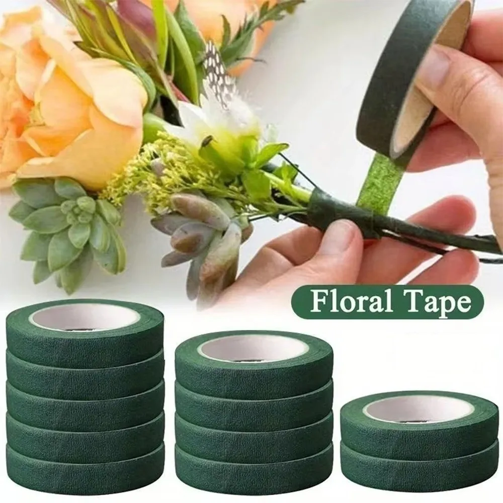 New DIY Floral Paper Tapes Craft Self-adhesive Floriculture Tape Multifunctional Floral Crafts Bouquet Stem Tape