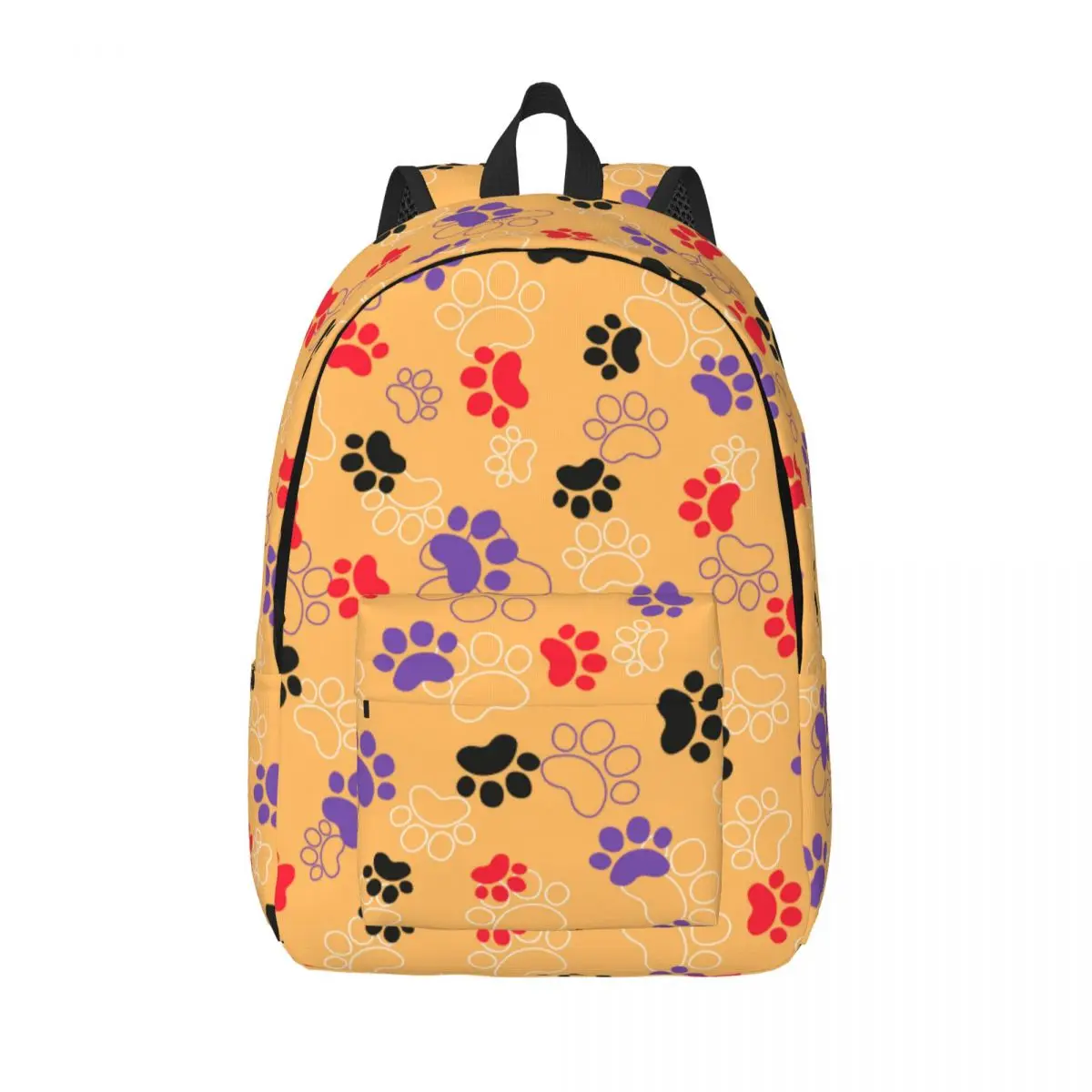 Animal Footprints Backpack Unisex Cartoon Breathable Backpacks Funny Christmas Gift School Bags College Colorful Rucksack