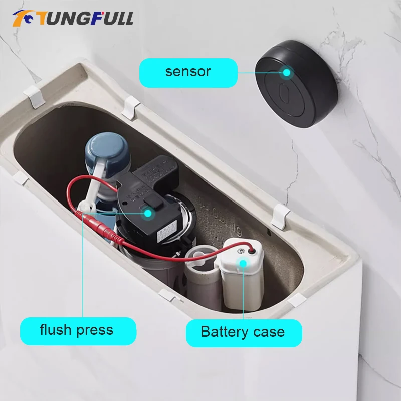 

Toilet Automatic Flushing Sensor Household Defecation Sensor Flusher Human Body Off-seat Induction Infrared Smart Flush Valve